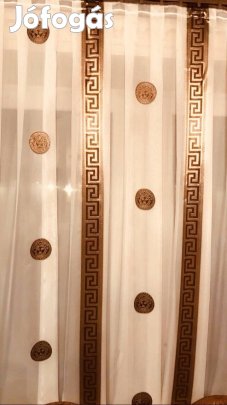 Függöny barna arany színben