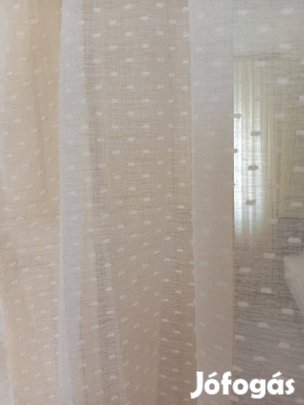 Függöny fehér 140x250 cm 1 db eladó