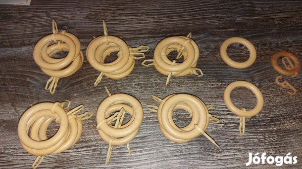 Függöny karikák akasztóval 32db új 1900Ft Siófok akár ingyen szállítás