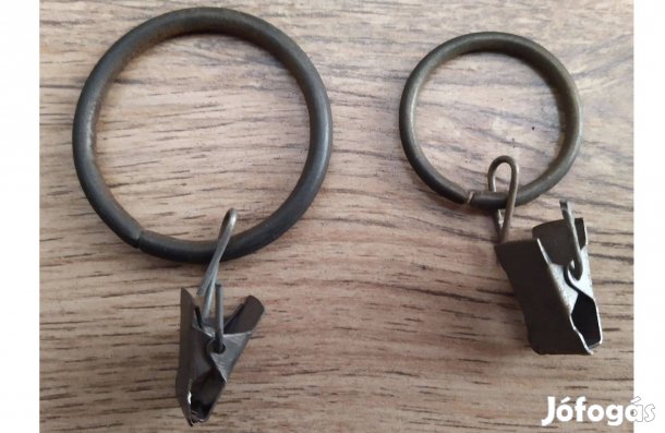 Függönykarika csipesszel 45 db