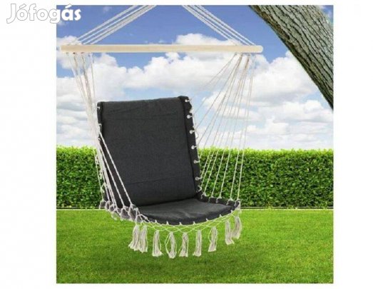 Függőszék bojtokkal, 150 kg, szürke,Detex ,Új