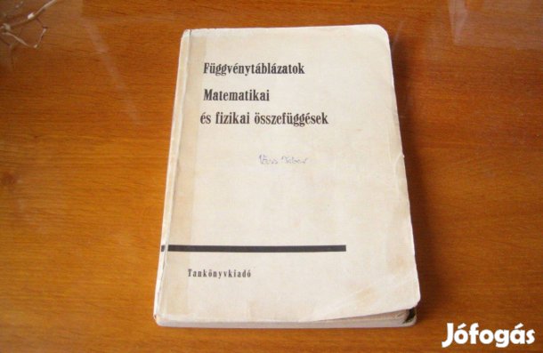 Függvénytáblázatok. Matematika, fizika