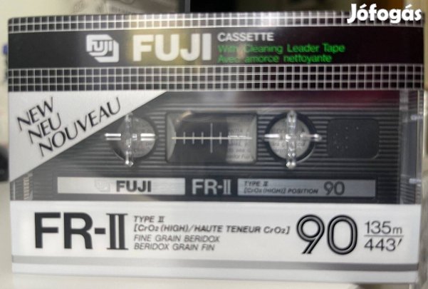 Fuji FR-II 90 Beridox 1982 chrome bontatlan, új magnókazetta, audio ka