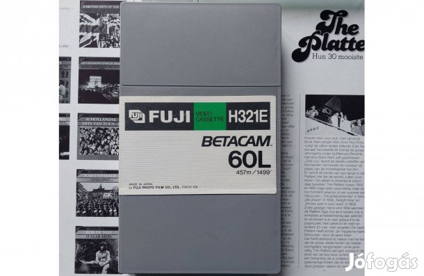 Fuji H321E Betacam 60L 457m/1499' Videokamera Kazetta Videó Kazetta