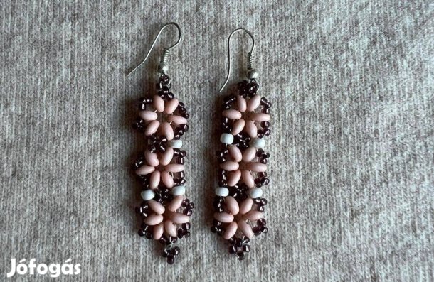 Fülbevaló, gyöngy, lógós