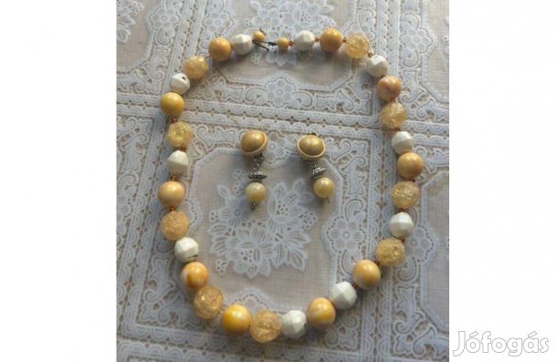 Fülbevaló és 50 cm nyaklánc