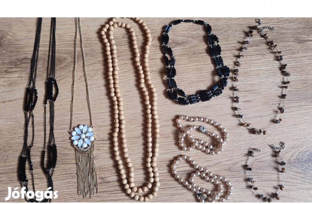 Fülbevaló szett klipsz nyaklánc