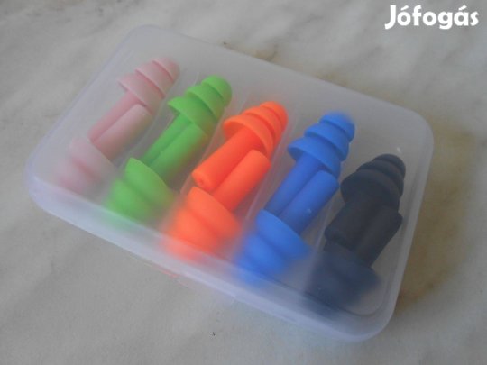 Füldugó, szilikon, sokszor használható, új