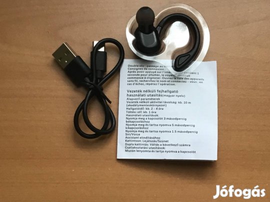 Fülhallgató, vezeték nélküli , egyfüles