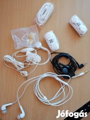 Fülhallgató/headset - fekete, fehér, zöld