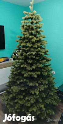 Full 3D Prémium 2 év Garanciás 220cm magas Karácsonyfa Mű Fenyő