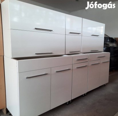Full fényes fehér konyhabútor (AQ145)