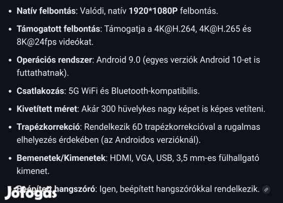 Full hd led projektor Wzatco c6a