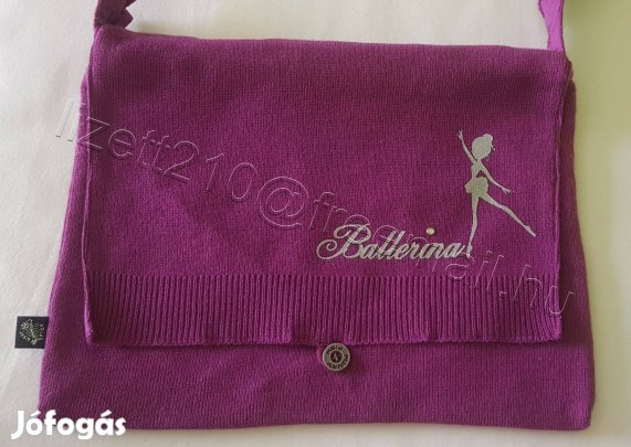 Funky Fish női táska oldaltáska lila Balerina minta