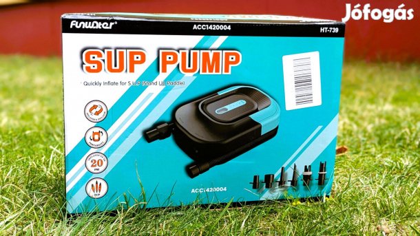 Funwater SUP pumpa autós szivargyújtós 12V Új felfújható vízi játék