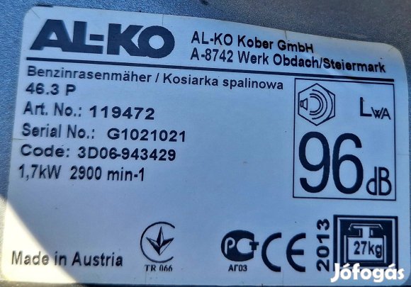 Fűnyíró Al-ko