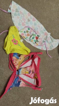 Fürdő Barbies 104-es + sárga bugyi 92-es méret lány