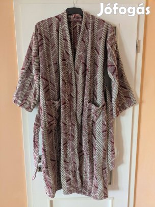 Fürdőköpeny mintával pamutból