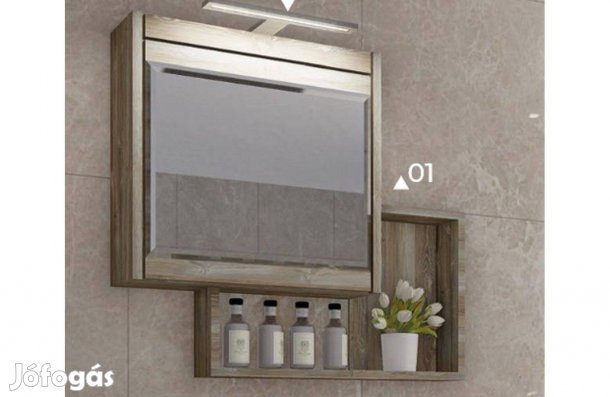 Fürdőszoba bútor, G Cuba 80, Titán színben Országos szállítással is