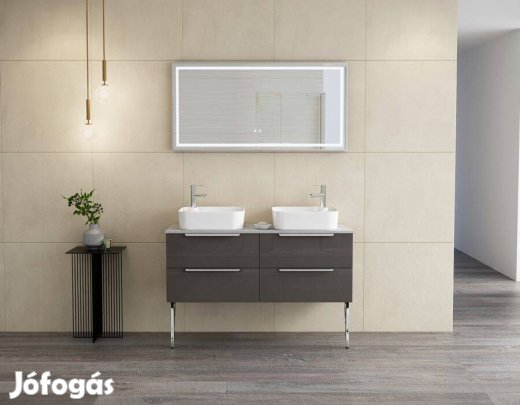 Fürdőszoba bútor, NOLA 120 4F 2M/ tükör, mosdóval, országos