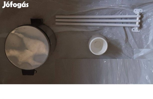 Fürdőszoba felszerelés szett törölköző akasztó törölközőtartó szemetes