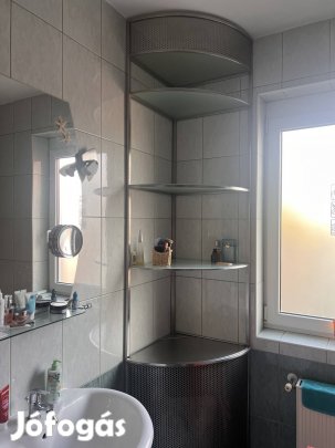 Fürdőszoba sarok polc nemesacélból