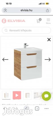 Fürdőszoba szekrény mosdóval