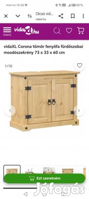 Fürdőszoba szekrény új 