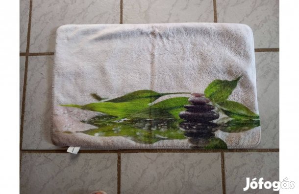 Fürdőszoba szőnyeg, plüss kád kilépő 72 x 45 cm - Új