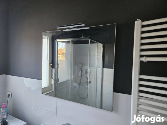 Fürdőszoba tükőr led lámpával 80x70cm