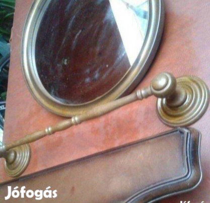 Fűrdőszoba tükör polc szappantartó törölköző tartó