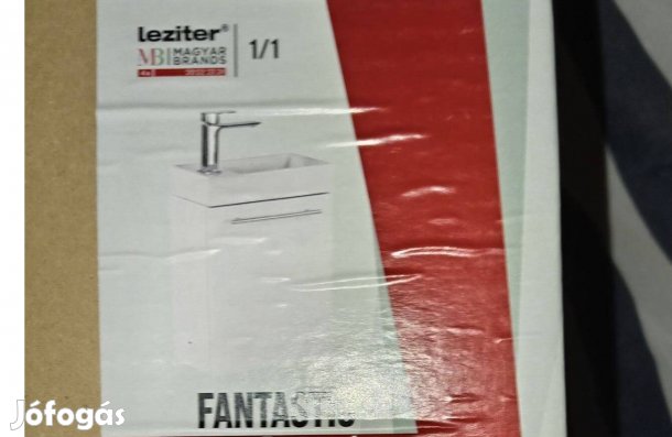 Fürdőszobai kisszekrény mosdókagylóval és csapteleppel