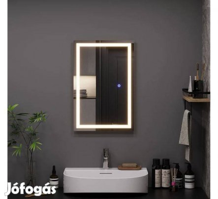 Fürdőszobai tükör 60 cm,Vicco Miral, LED-világításos, Új