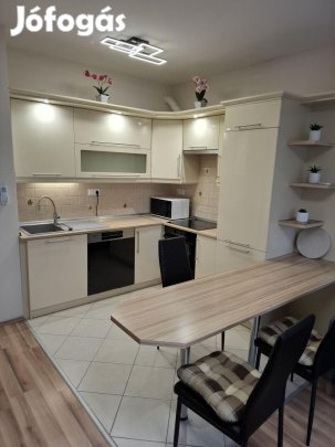 Füredi lakóparkban igényes, nappali+1 szobás lakás kiadó