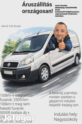 Furgonos Áruszállítás országosan. 