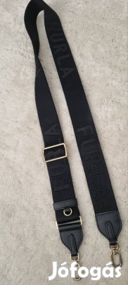 Furla 4cm széles használt fekete-arany vállpánt