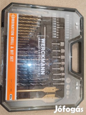 Fúró és bit készlet új