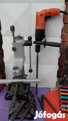 Fúró maróállvány Triplex Fein új 850 mm fúró állvány két asztal lap