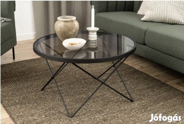 Füstüveg dohányzóasztal (új)