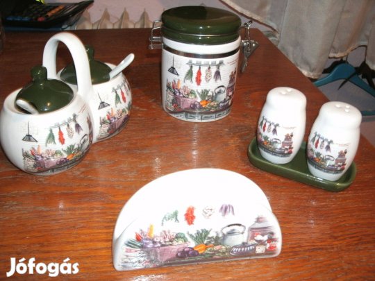 Fűszertartó készlet porcelán Új