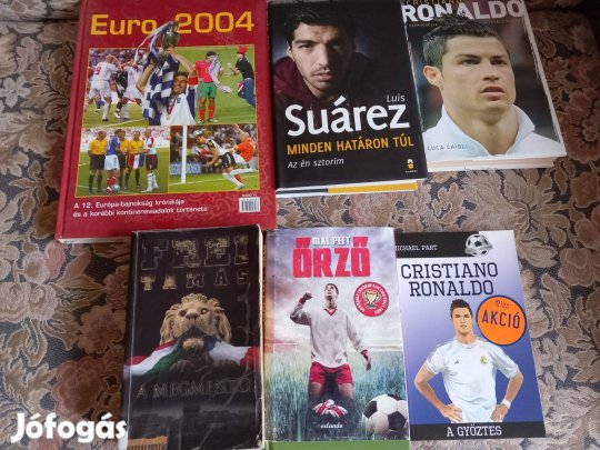 Futball legendák könyvek Cristiano R, Suare, EB