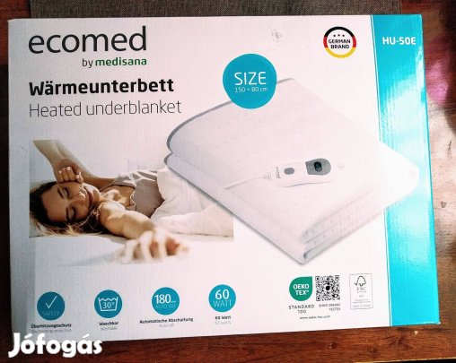 Fűthető Ágymelegítő 150x80 cm Új meleg szabályozható automata kikapc