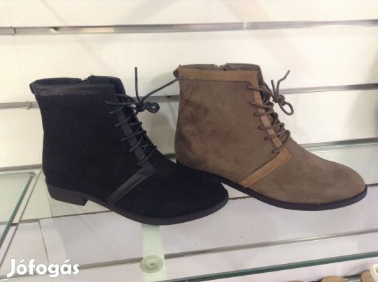 Fűzős női boka csizma!