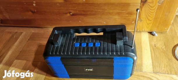 Fvo Bluetooth hangszóró, rádió, usb és microsd kártya csatlakozóval 