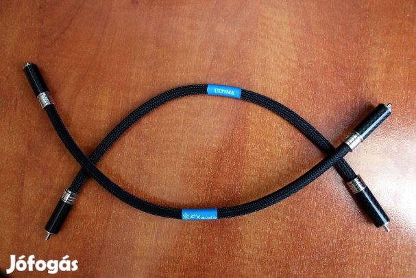 Fxaudio Ultima összekötőkábel ródiumos RCA dugókkal