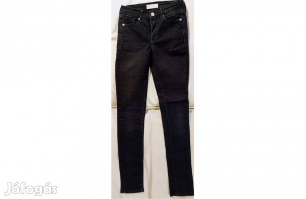 GAP True Skinny fekete lány farmernadrág, Méret: 25r, kb. 12 éveseknek