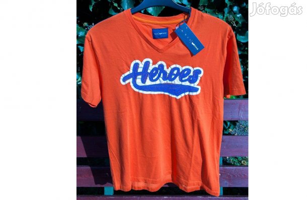 GAS Heroes narancssárga eredeti, új címkés póló (L)