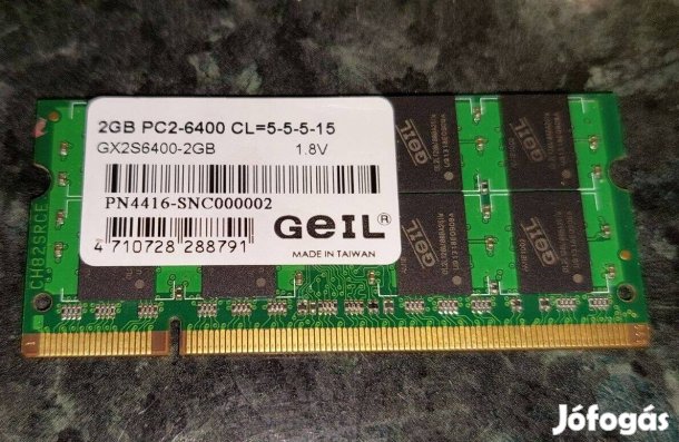 GEIL DDR2-800 MHz 2 GB laptop RAM modul