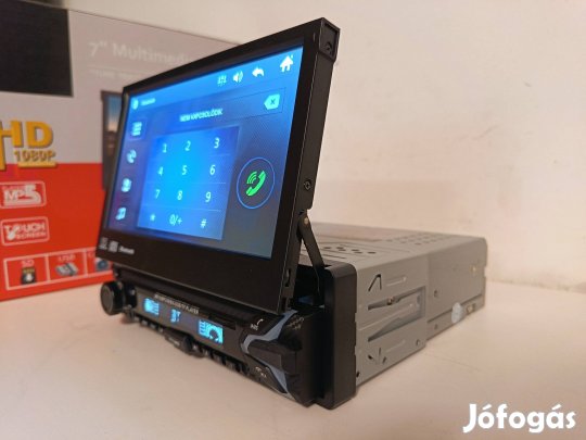 GPS Autós multimédia rejtett kijelzős fejegység