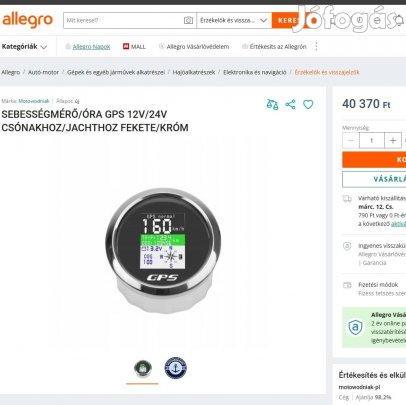 GPS alapú Sebesség Mérő Óra